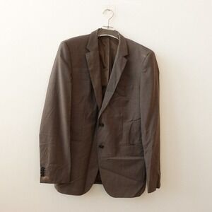 Hugo Boss Brown‎ Sports Blazer Two Button Wool Blend 42L The James